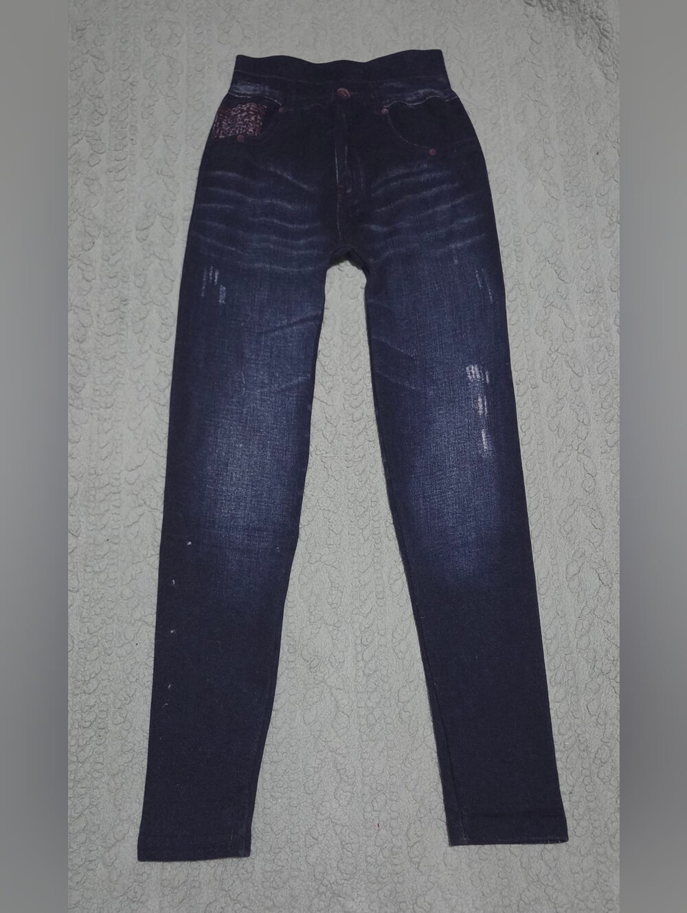 Women’s Dark Blue Stretch Leggings - Slim Fit